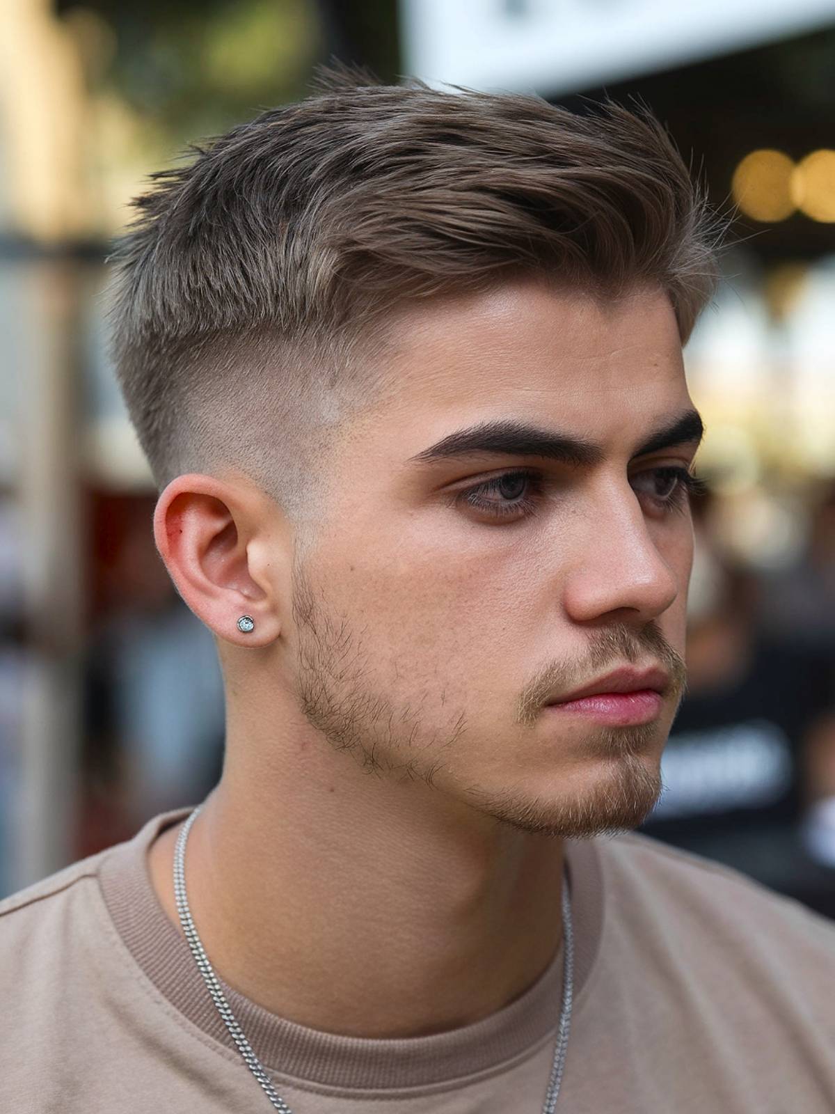 Modern haircut for men