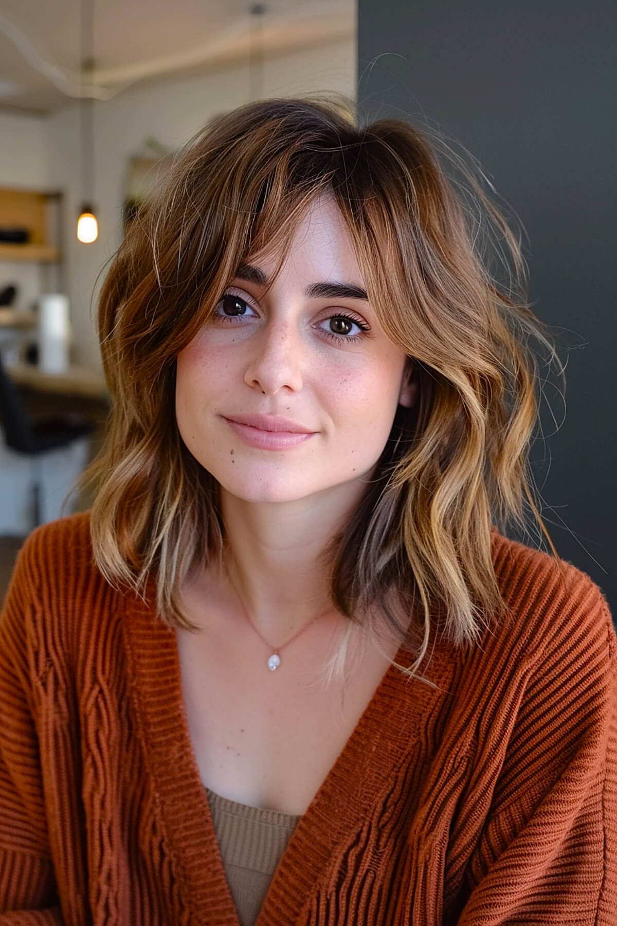 Shoulder-Length Choppy Cut on Fine Hair