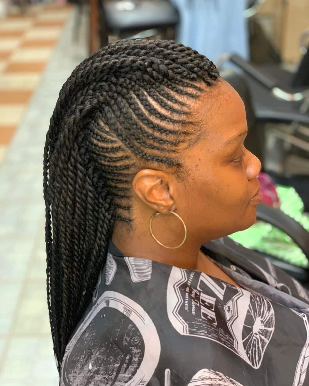 mohawk braids for women with black hair