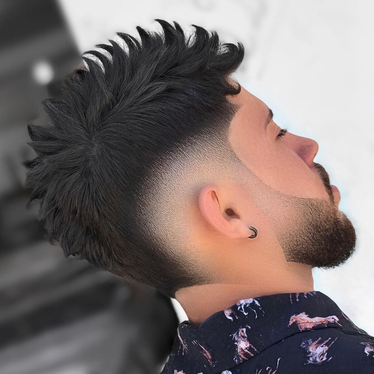 Mohawk Fade Hairstyle on Thick Hair