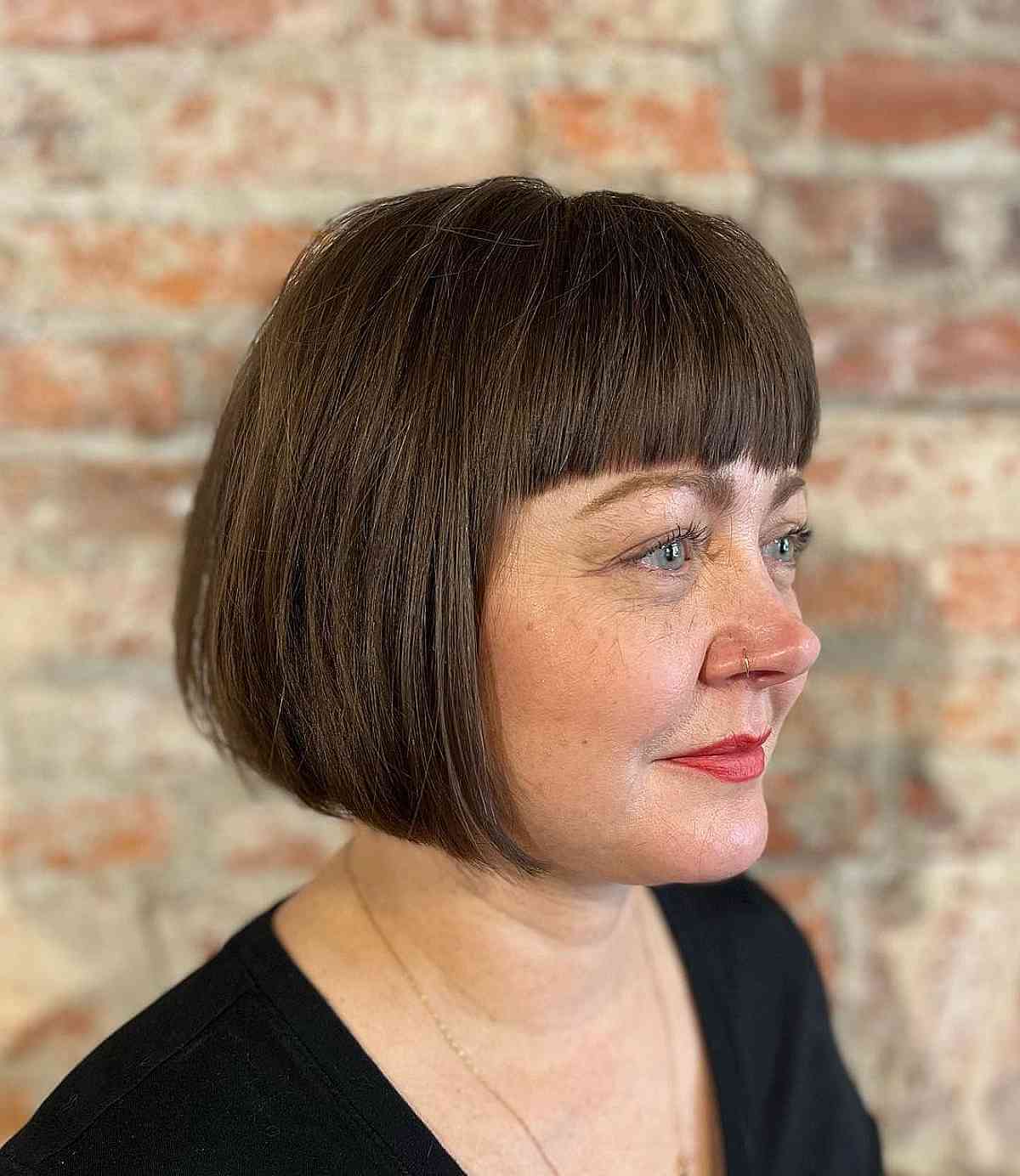 90s French Bob featuring a Fringe for Women Over Fifty