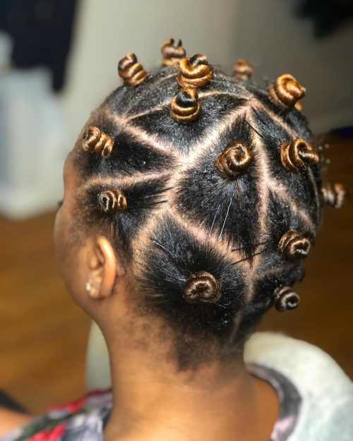 Adorable Bantu Knots