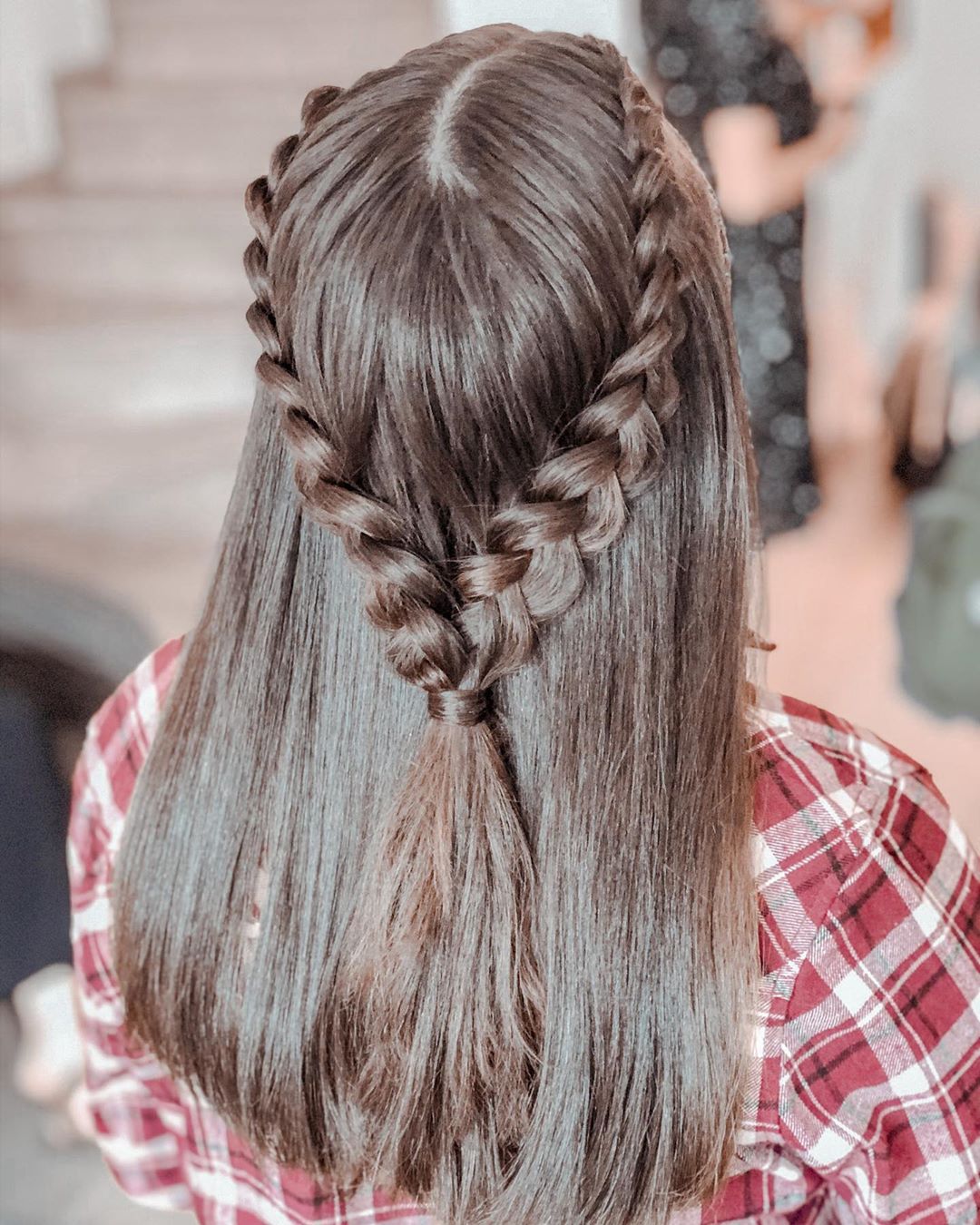 Adorable Braids for Extended Straight Hair