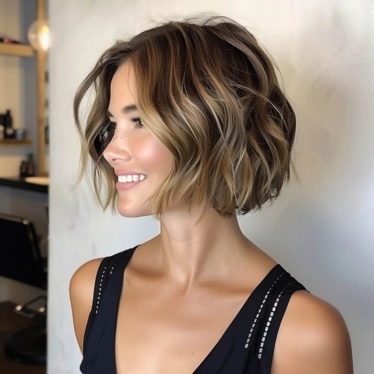 Adorable Chin-Length Bob Cut