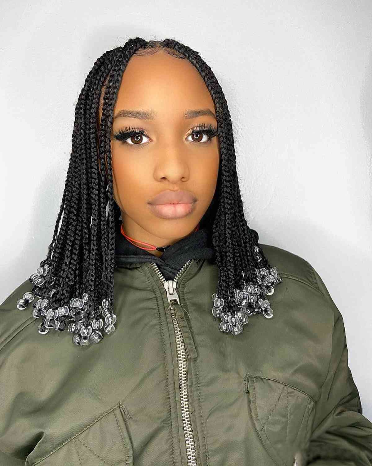 Adorable Medium Box Braids