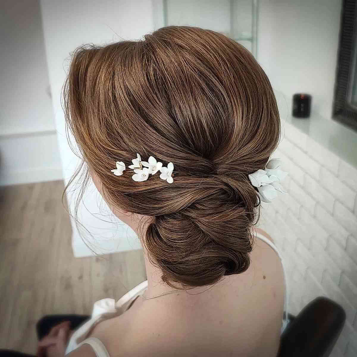 Adorable Side Bun Simple Updo