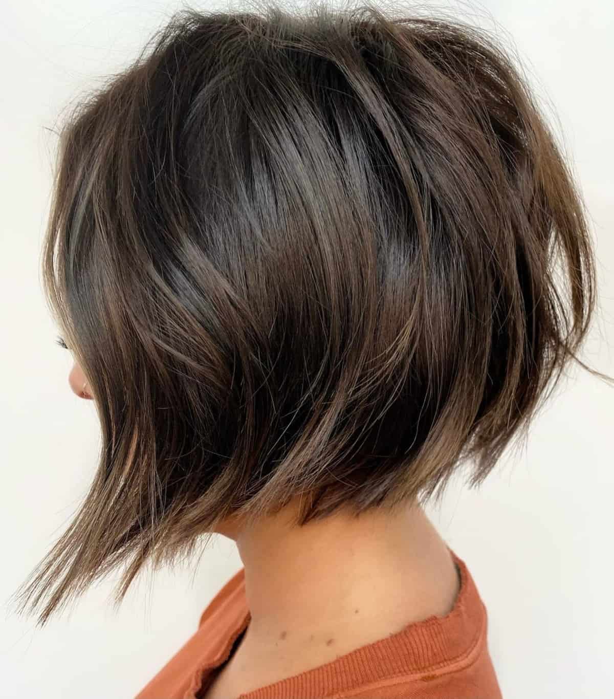 Angled jaw-length bob