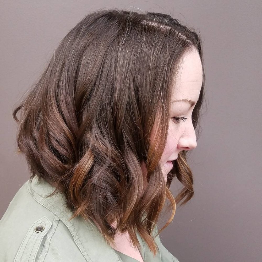 Artfully Painted Milk Chocolate Brown with Caramel Highlights