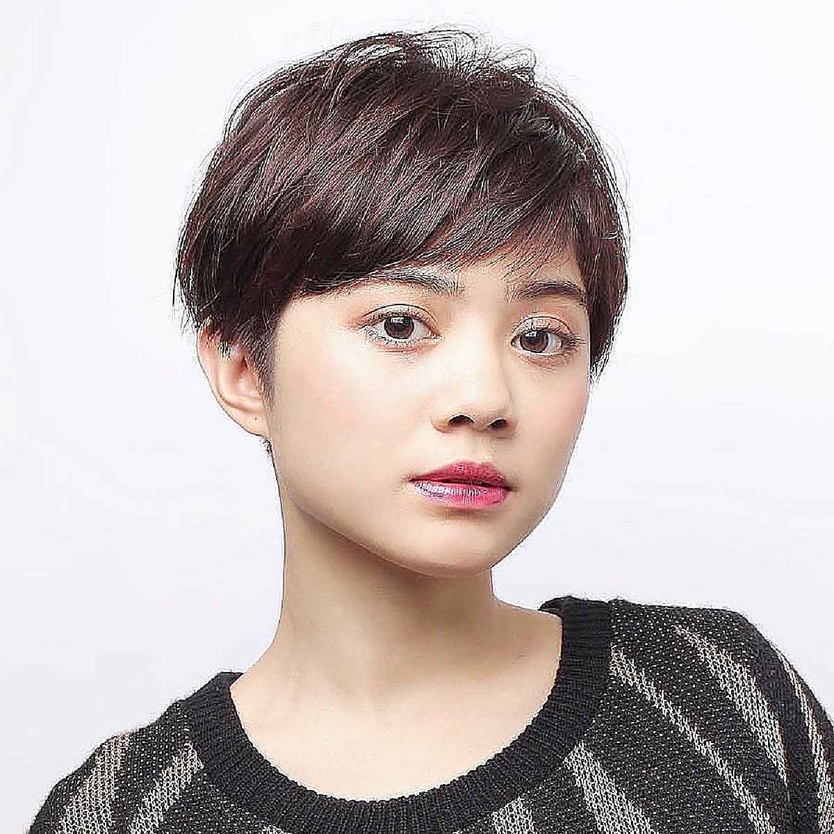 Audrey Hepburn-Inspired Short Pixie for Fine Hair