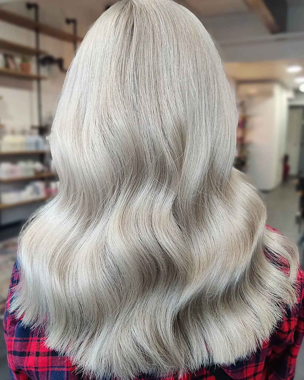 Balayage Lowlights for Platinum Blonde Hair