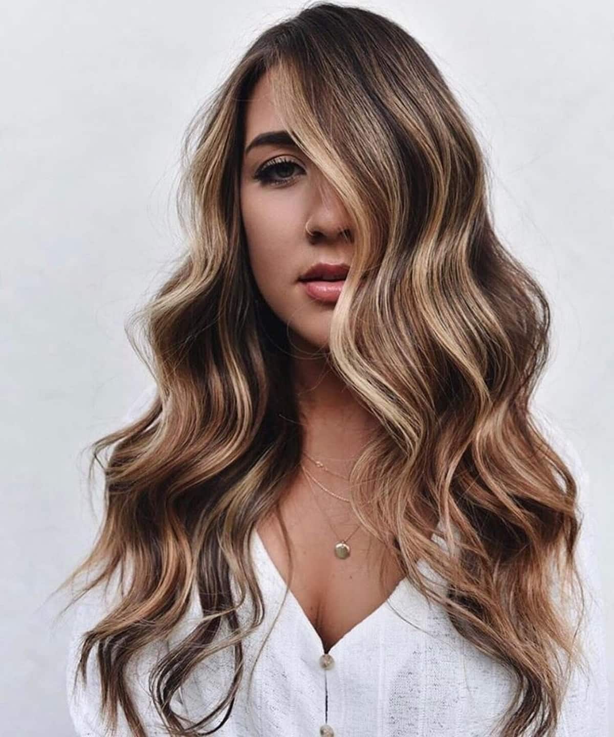 Beautiful Deep Brown with Beachy Blonde Balayage