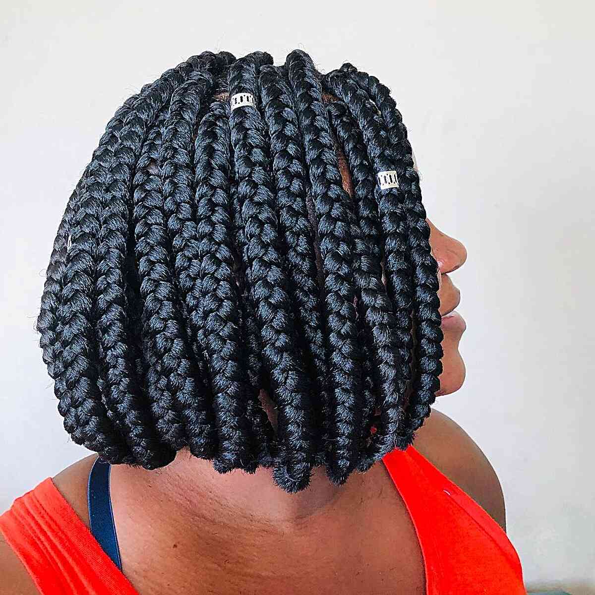 Beautiful Short Thick Box Braids