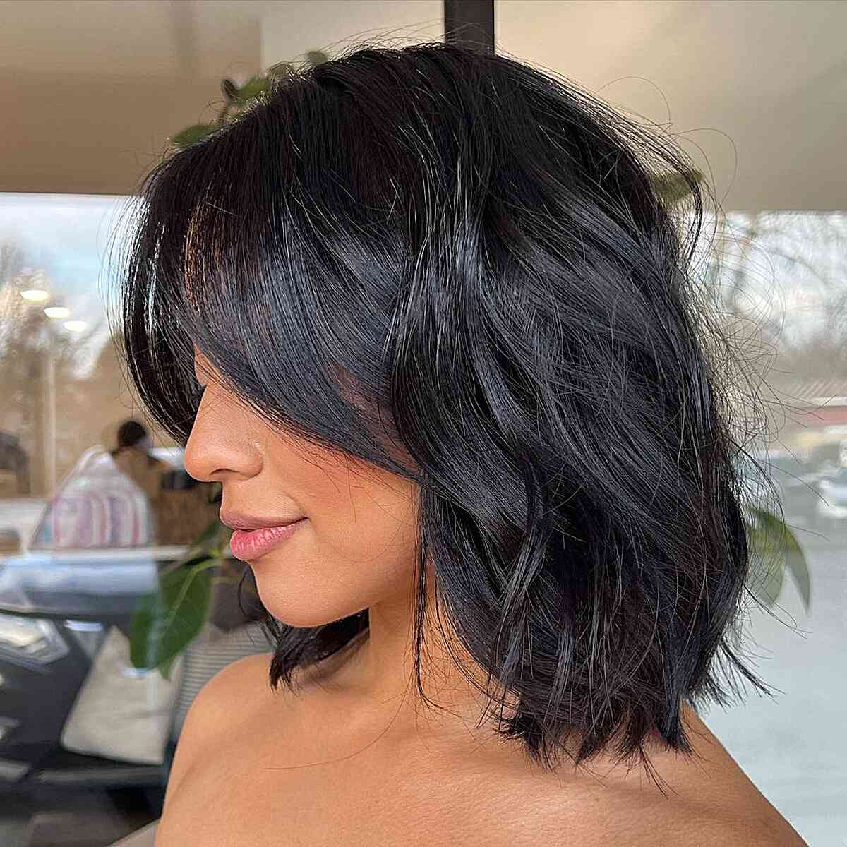 Beautifully Layered Bob Shoulder Lengths