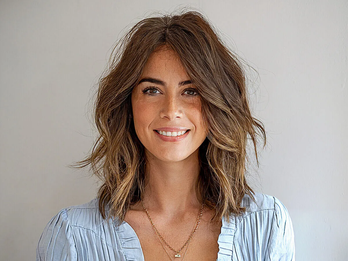 Best shoulder length wavy hairstyles ideas