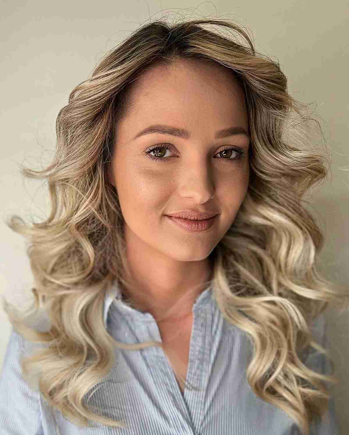Medium-Length Blonde Balayage Haardos for Fine Hair