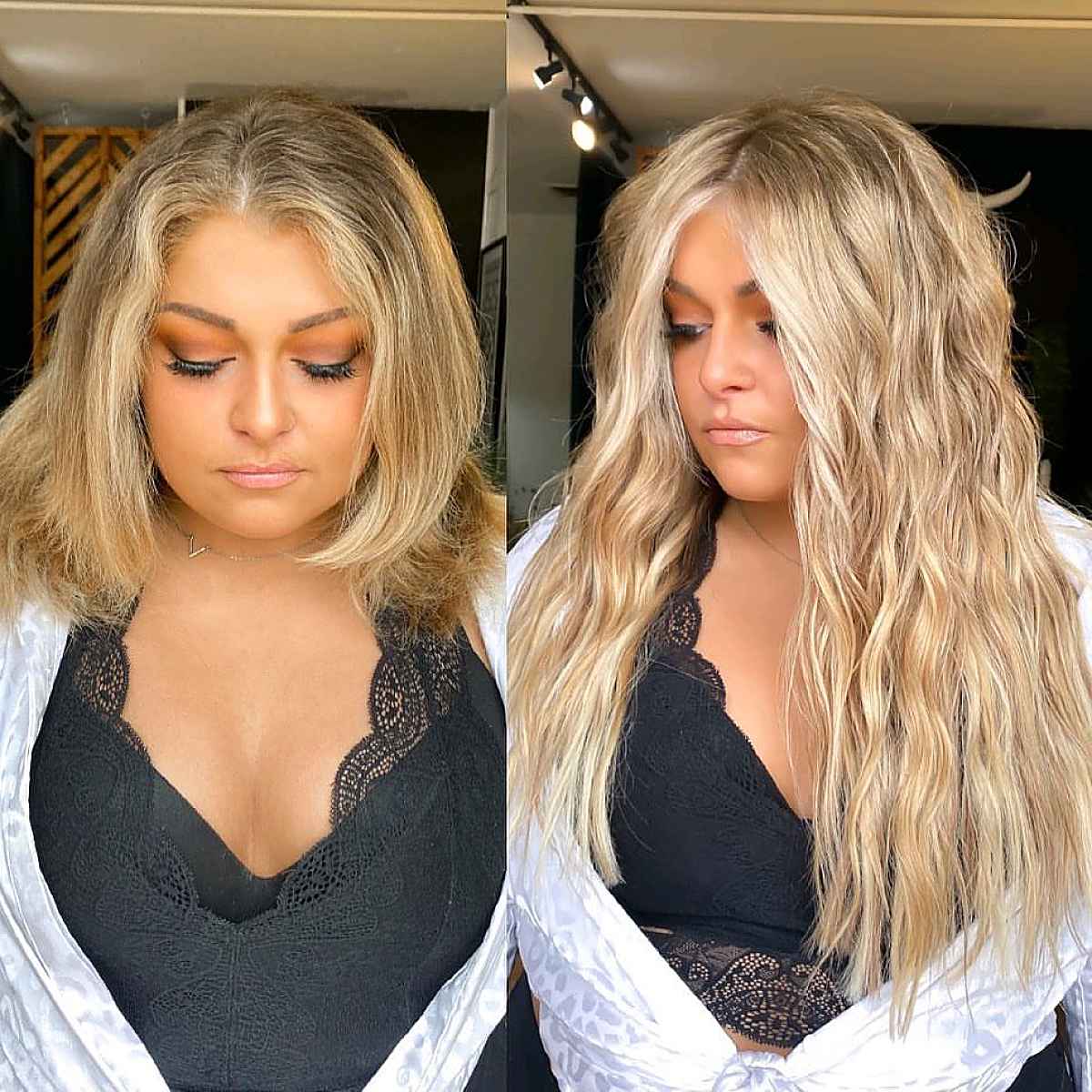 Blonde Hair Additions with Lowlights