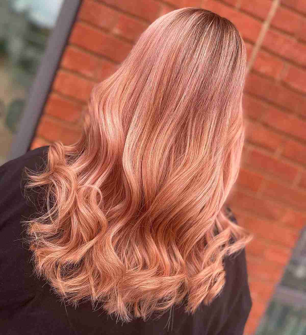 Blush Champagne Gold Balayage