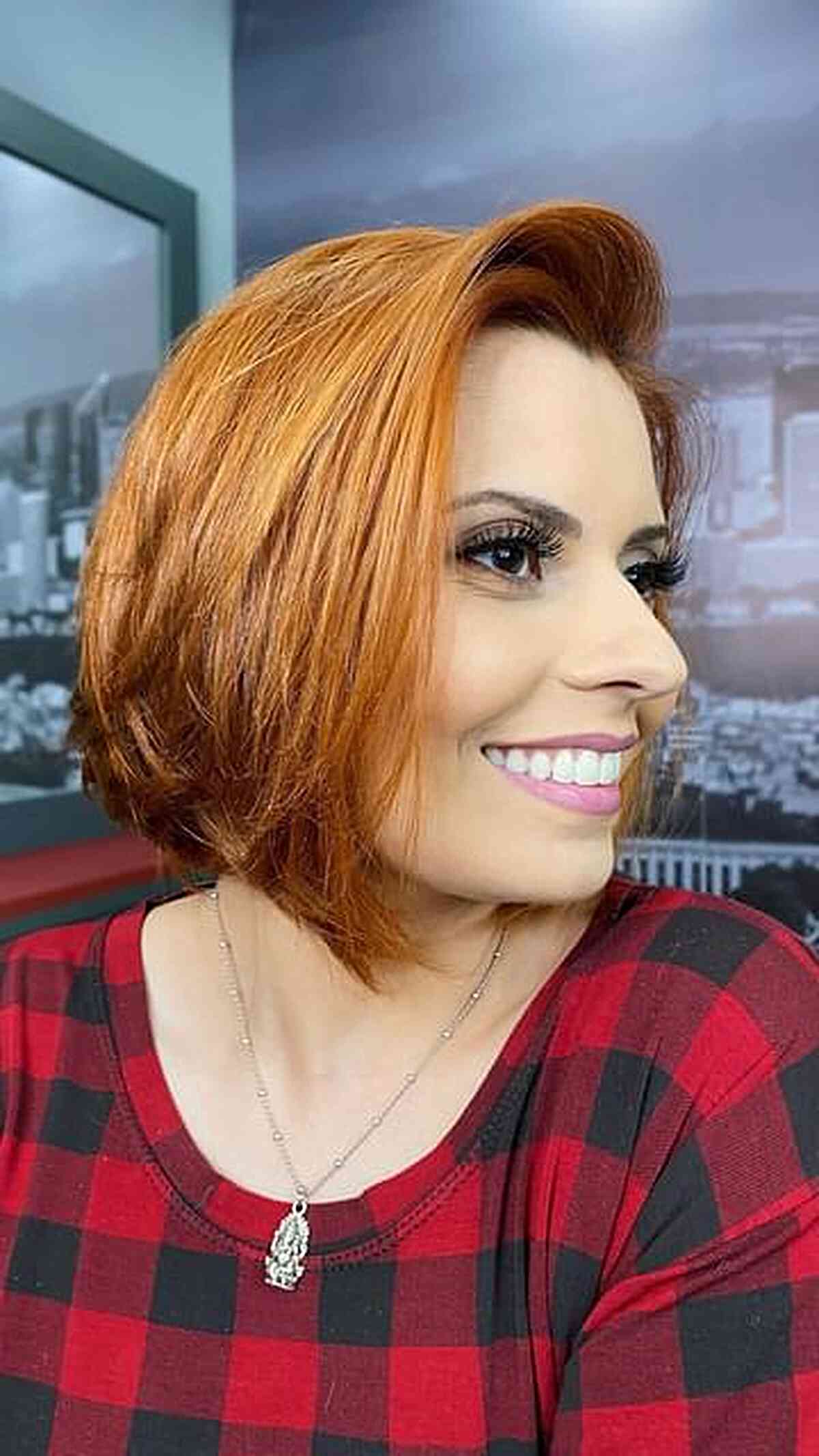 Bold Bob with Distinct Choppy Layers