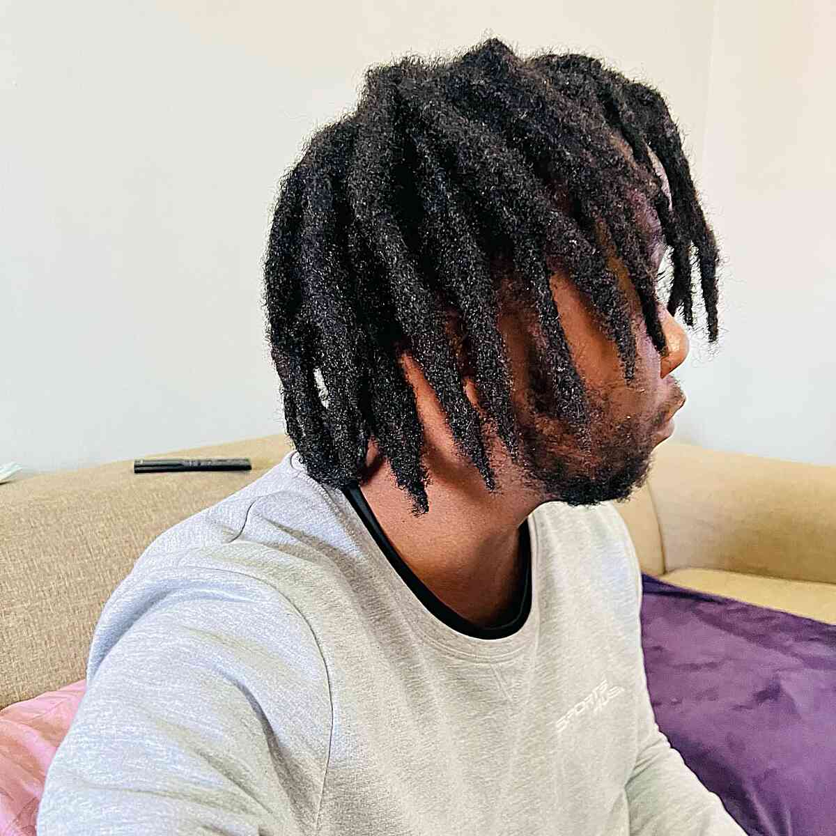 Bold Freeform Dreads on Black Men