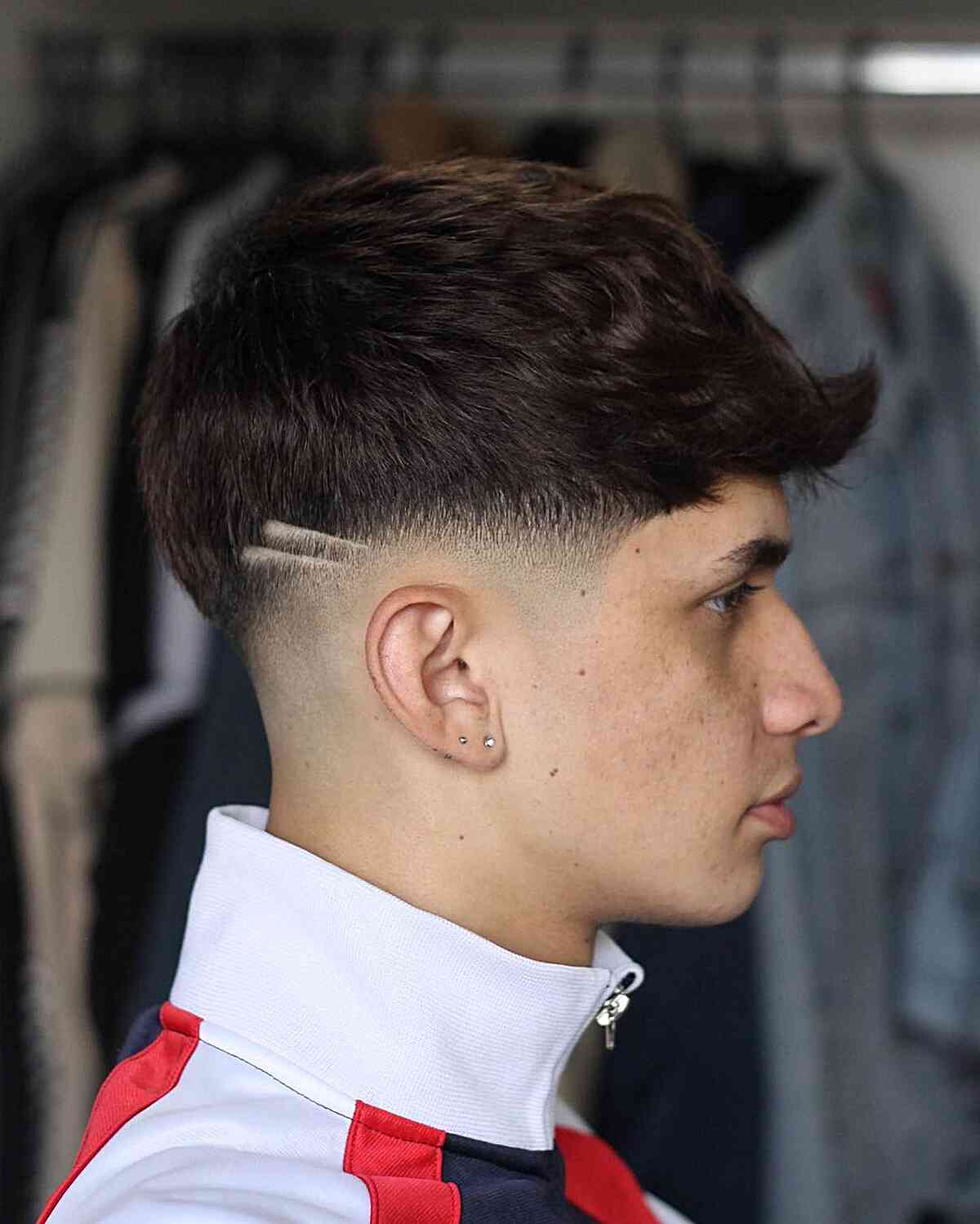 Bold Mid Fade Haircut for Fashionable Men