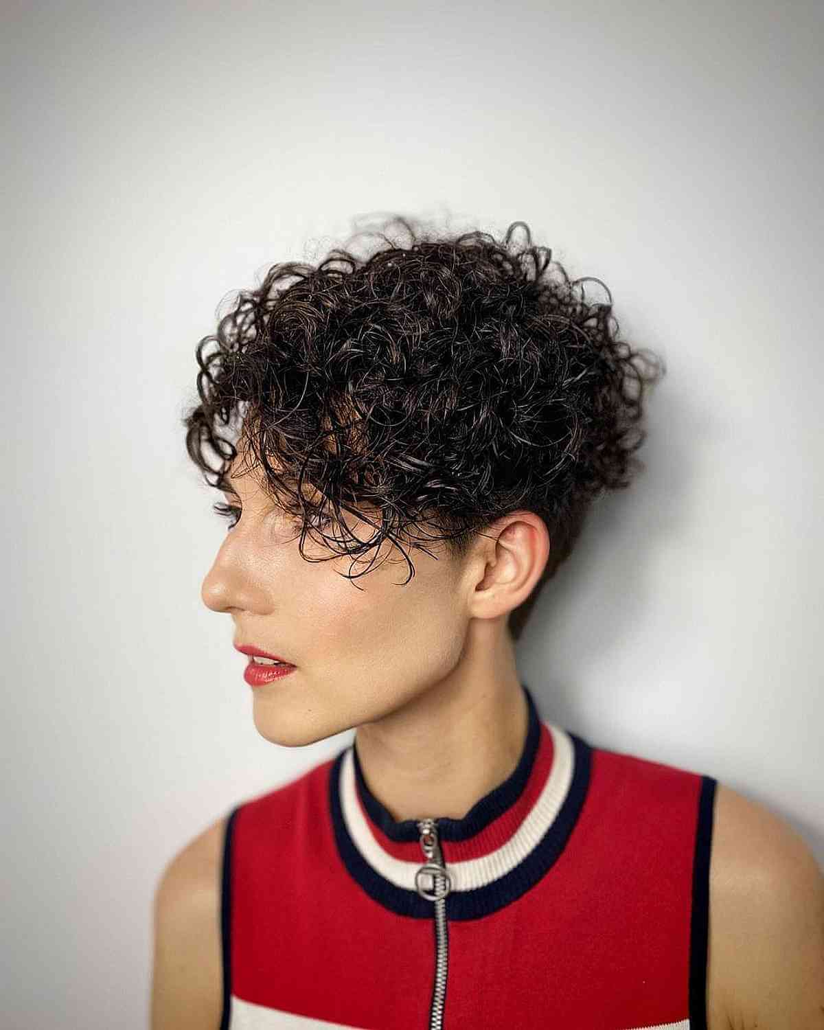 Bold Permed Pixie Style