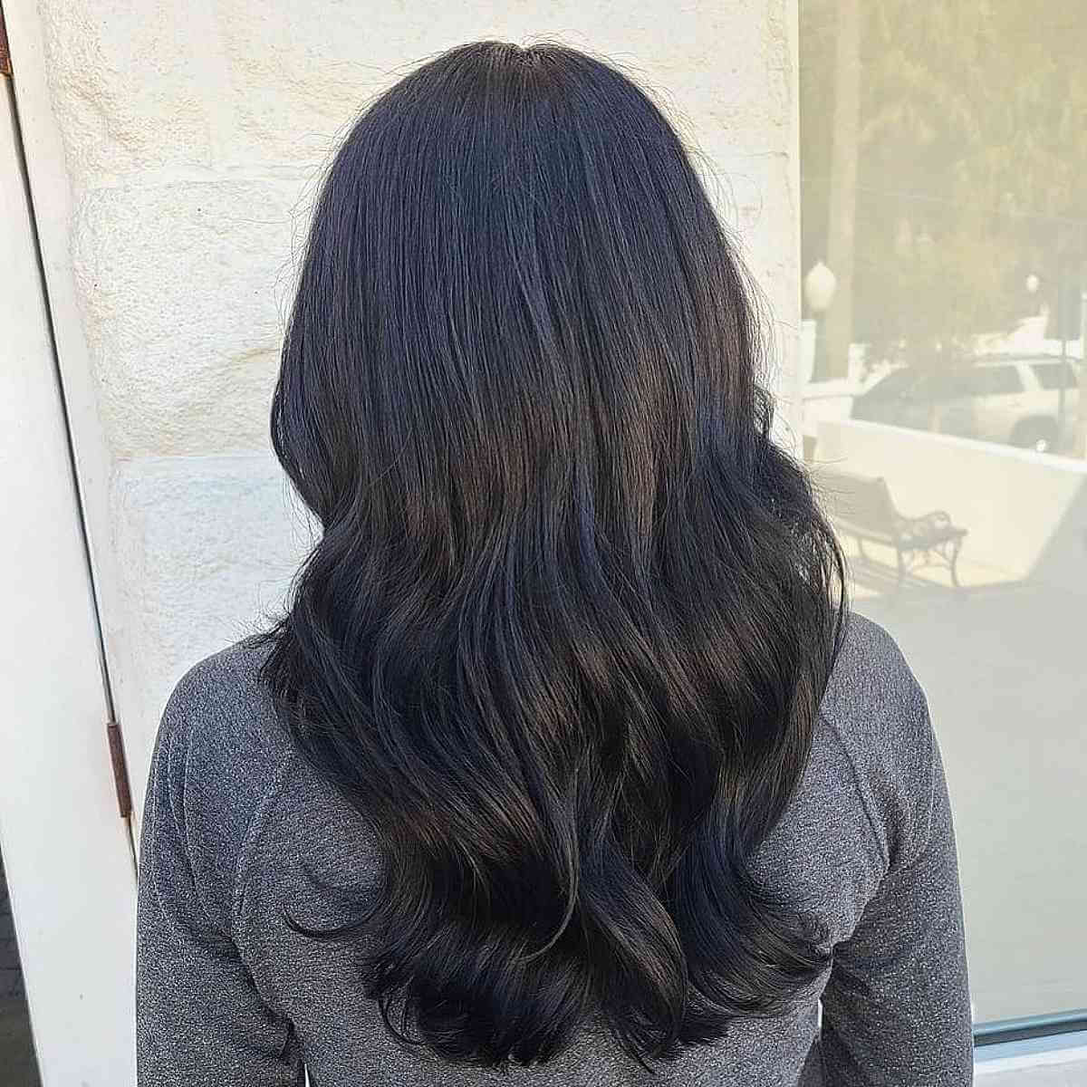 Long Bouncy Blowout for Textured Hair