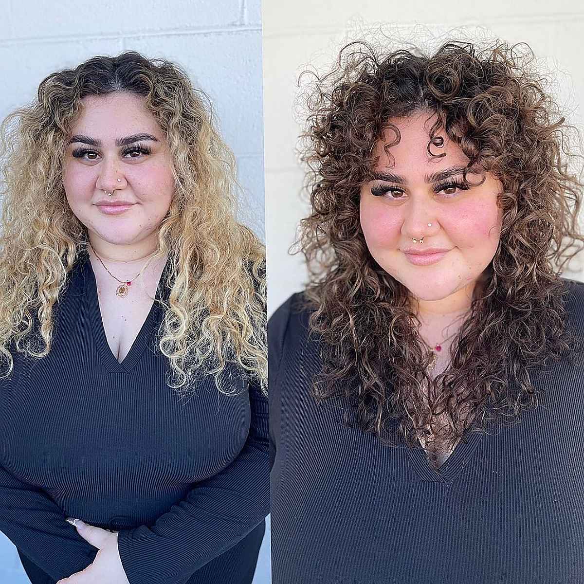 Bouncy Curly Textured Shag for Plus-Size Women