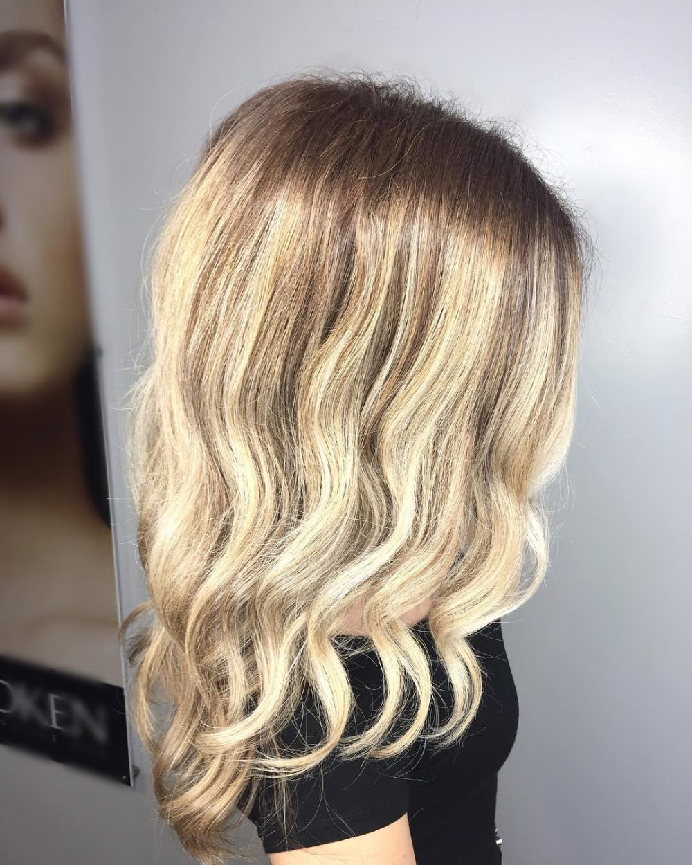 Brilliant Lowlights Balayage with Shadow Roots