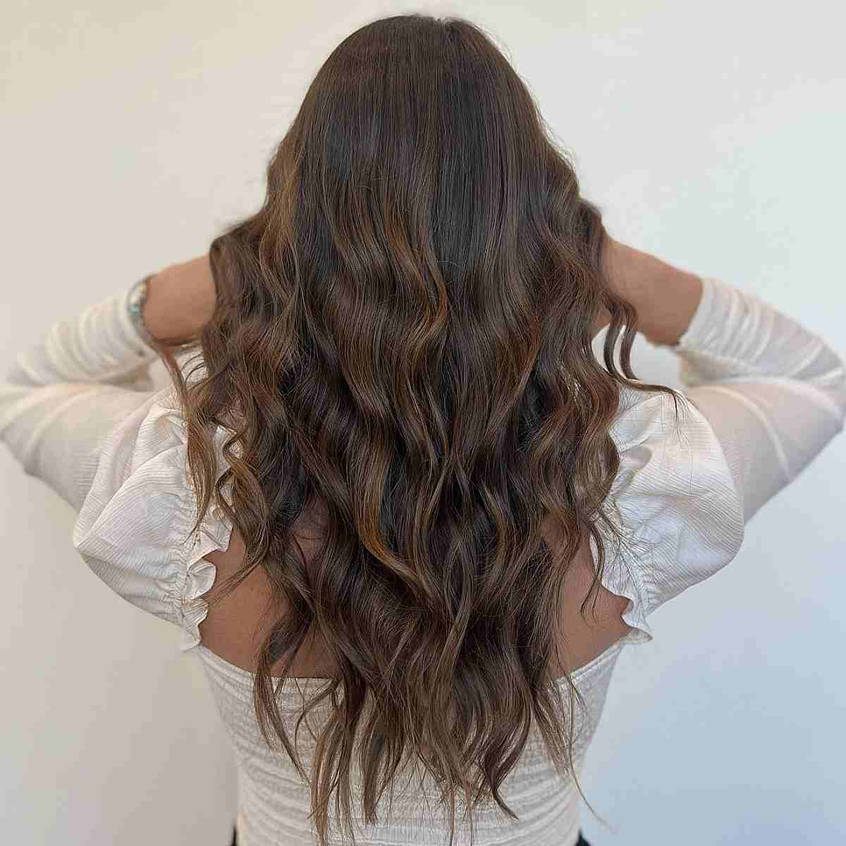 Chocolate Brunette with Deep Caramel Highlights