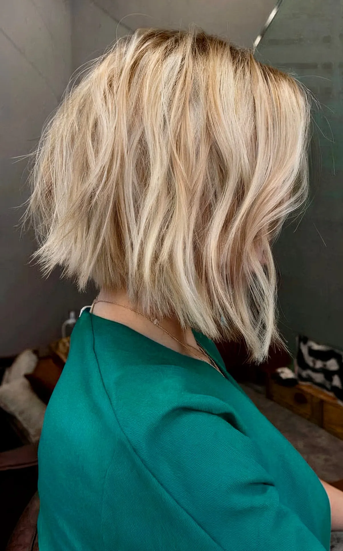 Casual Angled Bob with Layers