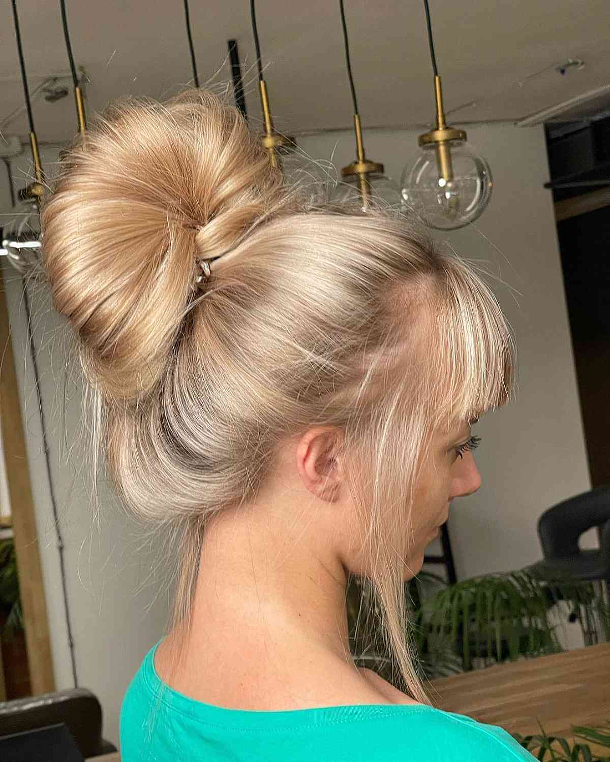 Relaxed Messy High Bun