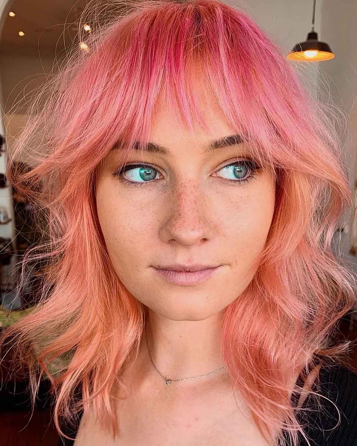 Casual Mullet with Bangs