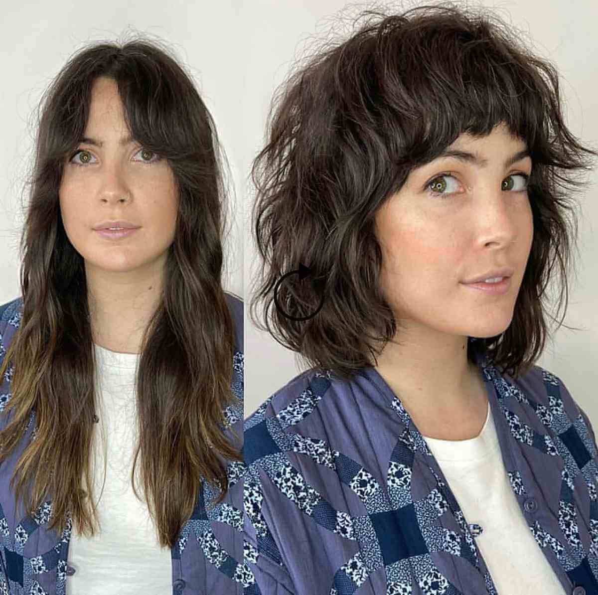 Casual Shag with Brief Bangs
