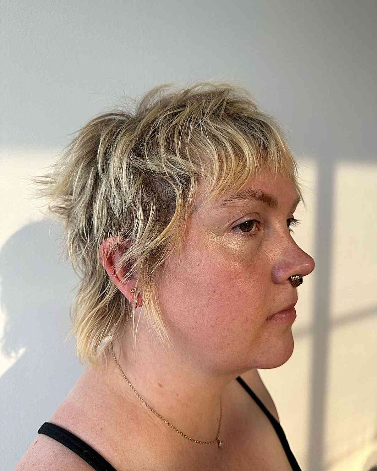 Casual Shaggy Pixie for Fine Hair