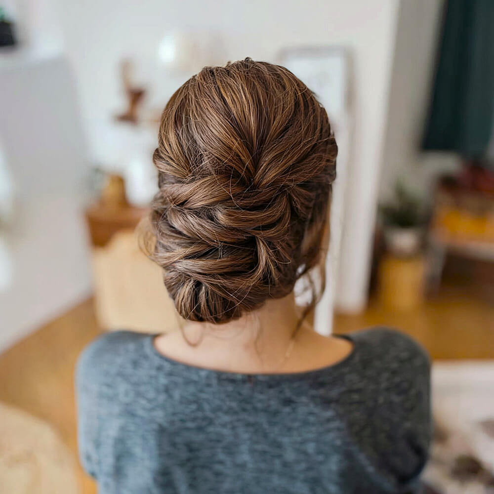 Casual Twisted Updo
