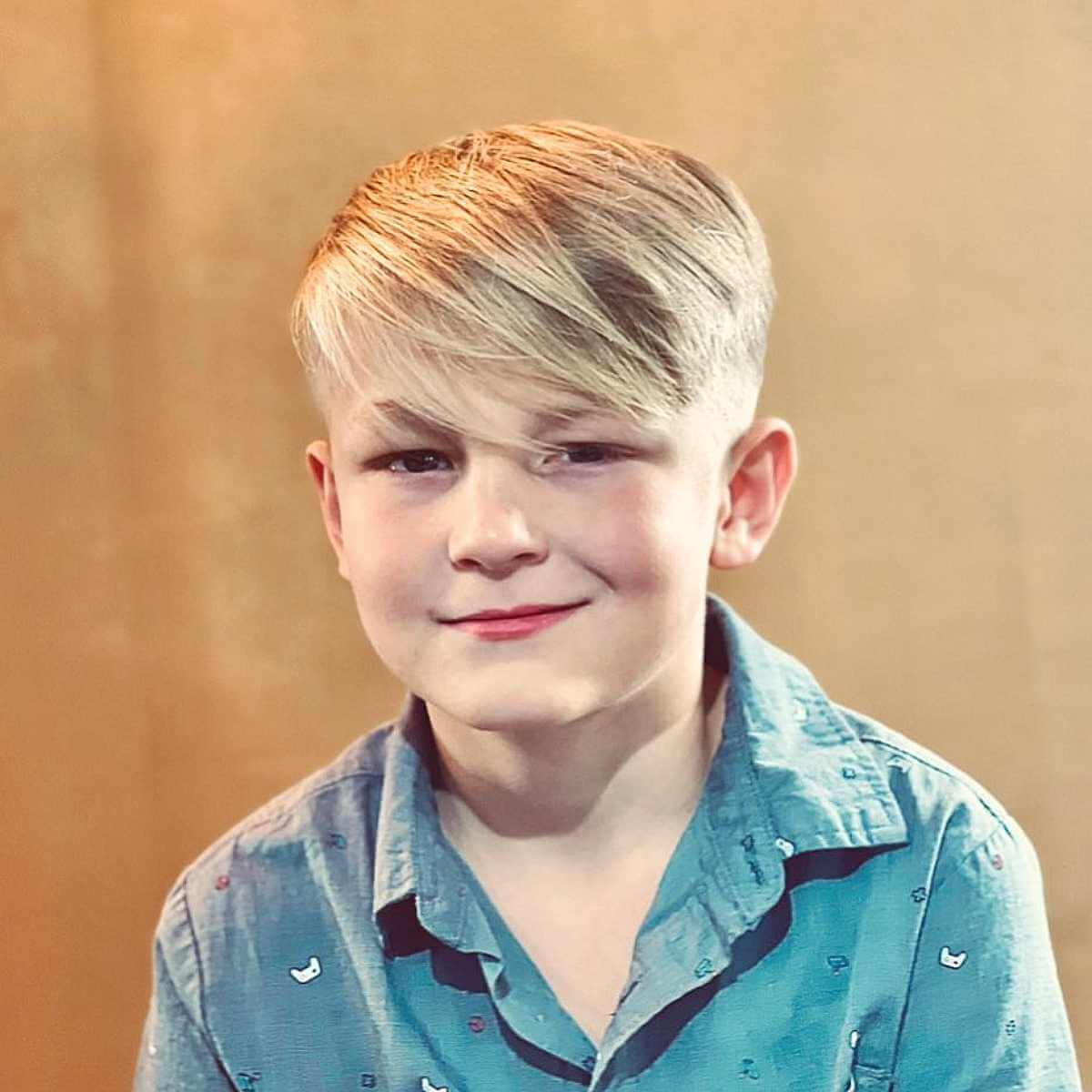 Charming Blonde Skater Haircut for Little Guys
