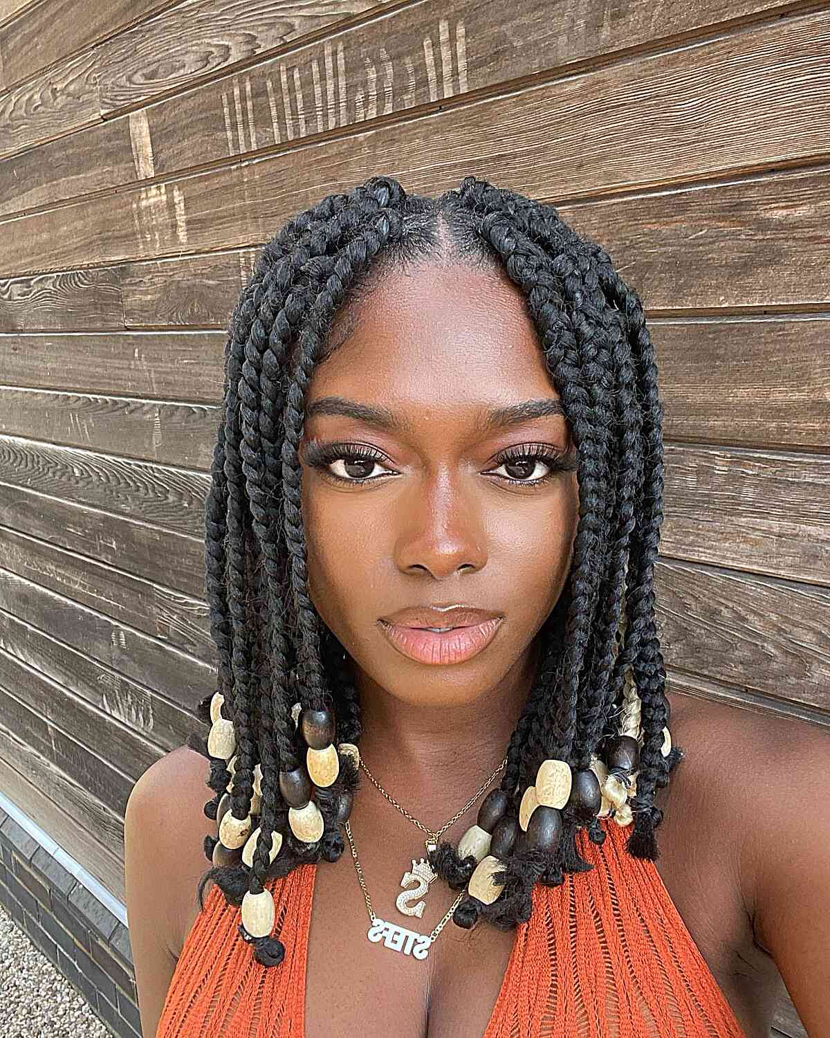 Charming Braided Bob for Natural Hair