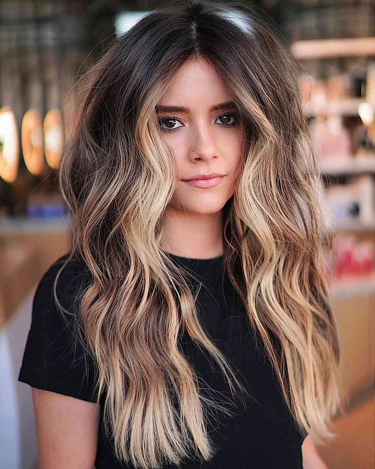 Charming Dark to Medium Brown Hair with Subtle Highlights