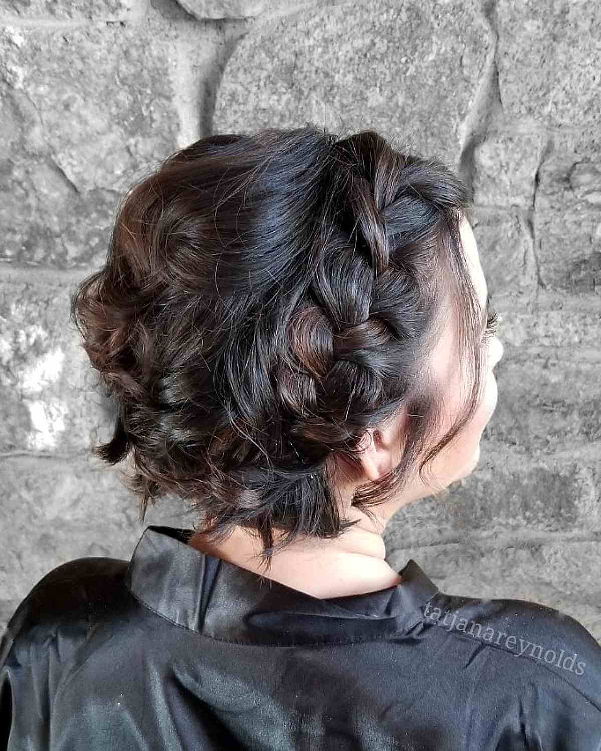 Short and Charming Dutch Braids for Wedding