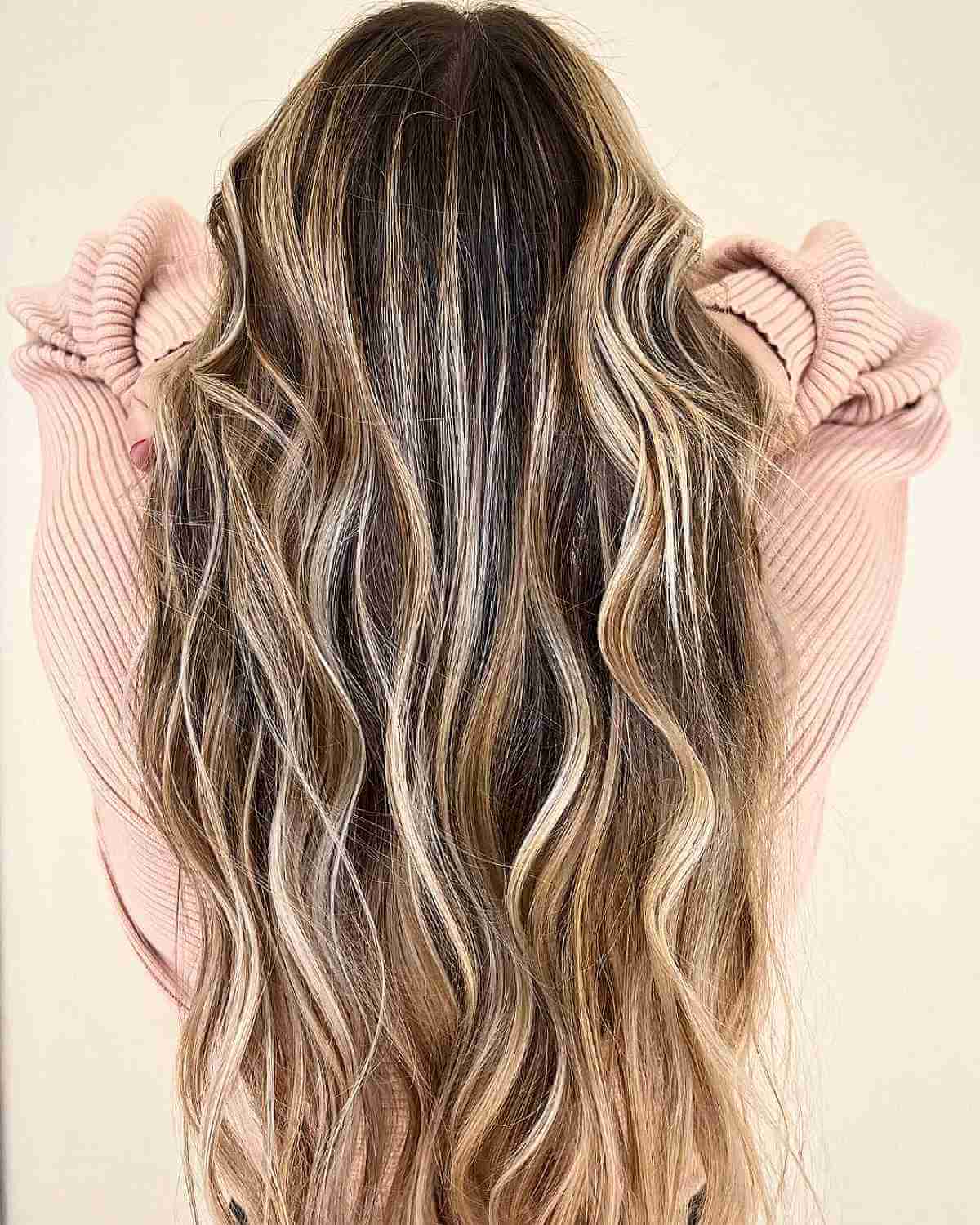 Charming Honey Balayage Brown for Natural Brunette Locks