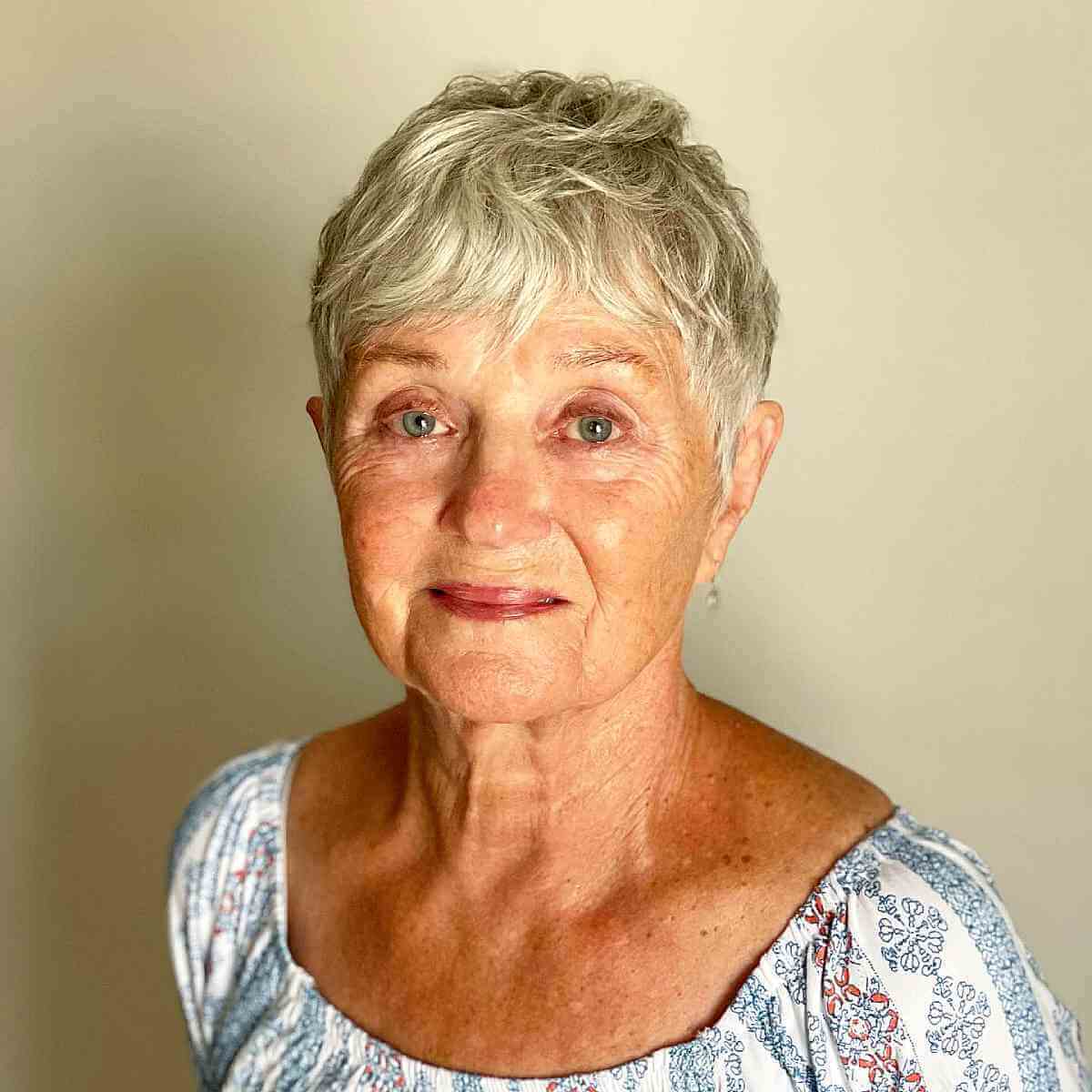 Charming Razor Cut Pixie for Women 70 and Over