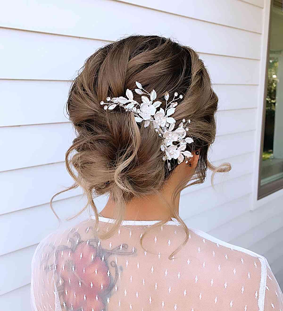 Short Curly Hair Updo