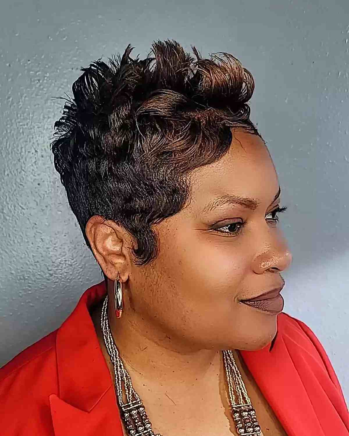 Chic and Charming Weave Pixie for Black Women