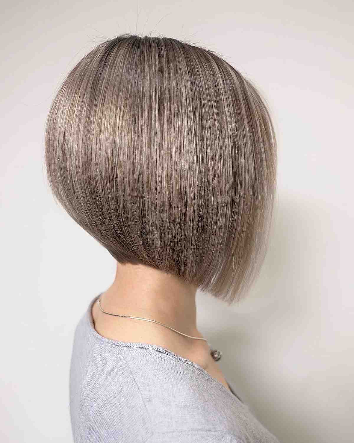 short angled bob for fine hair