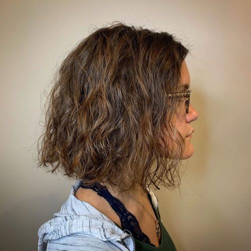 chic beach wave short hair perm