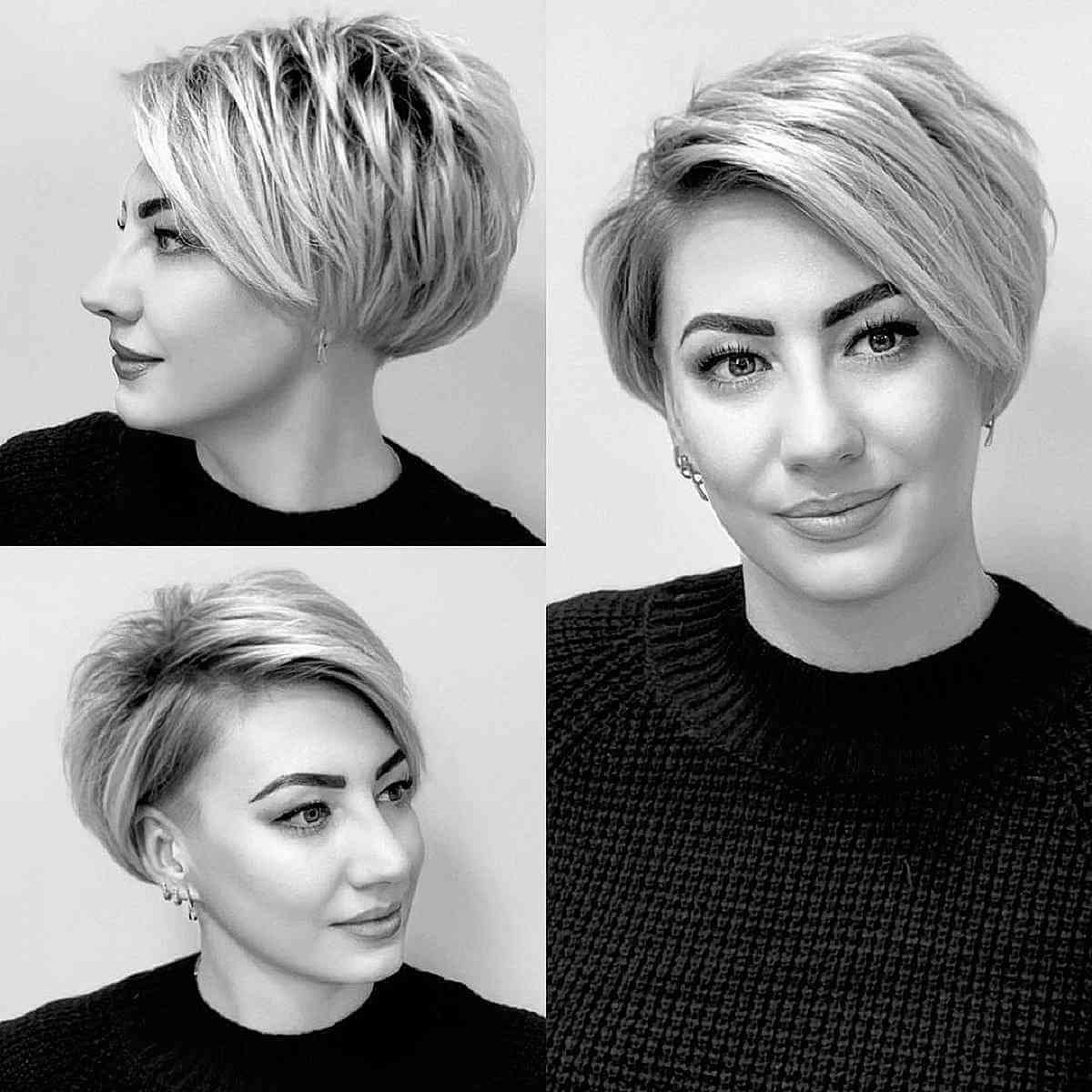 Chic Bixie Cut for Women Aged 40 and Above