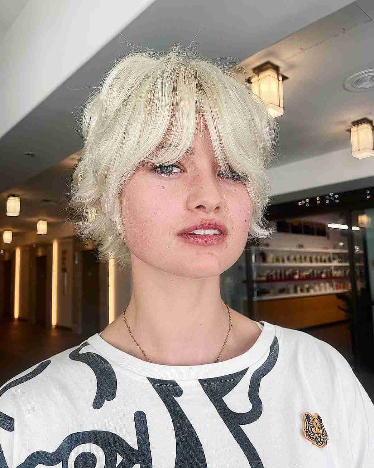 Chic Blonde Bixie Cut