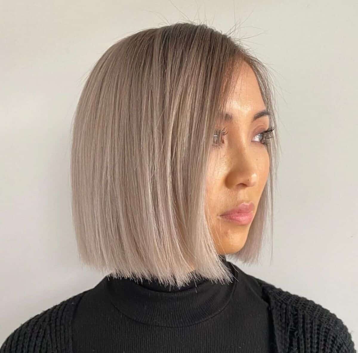 Chic Blunt Bob for Thinning Hair