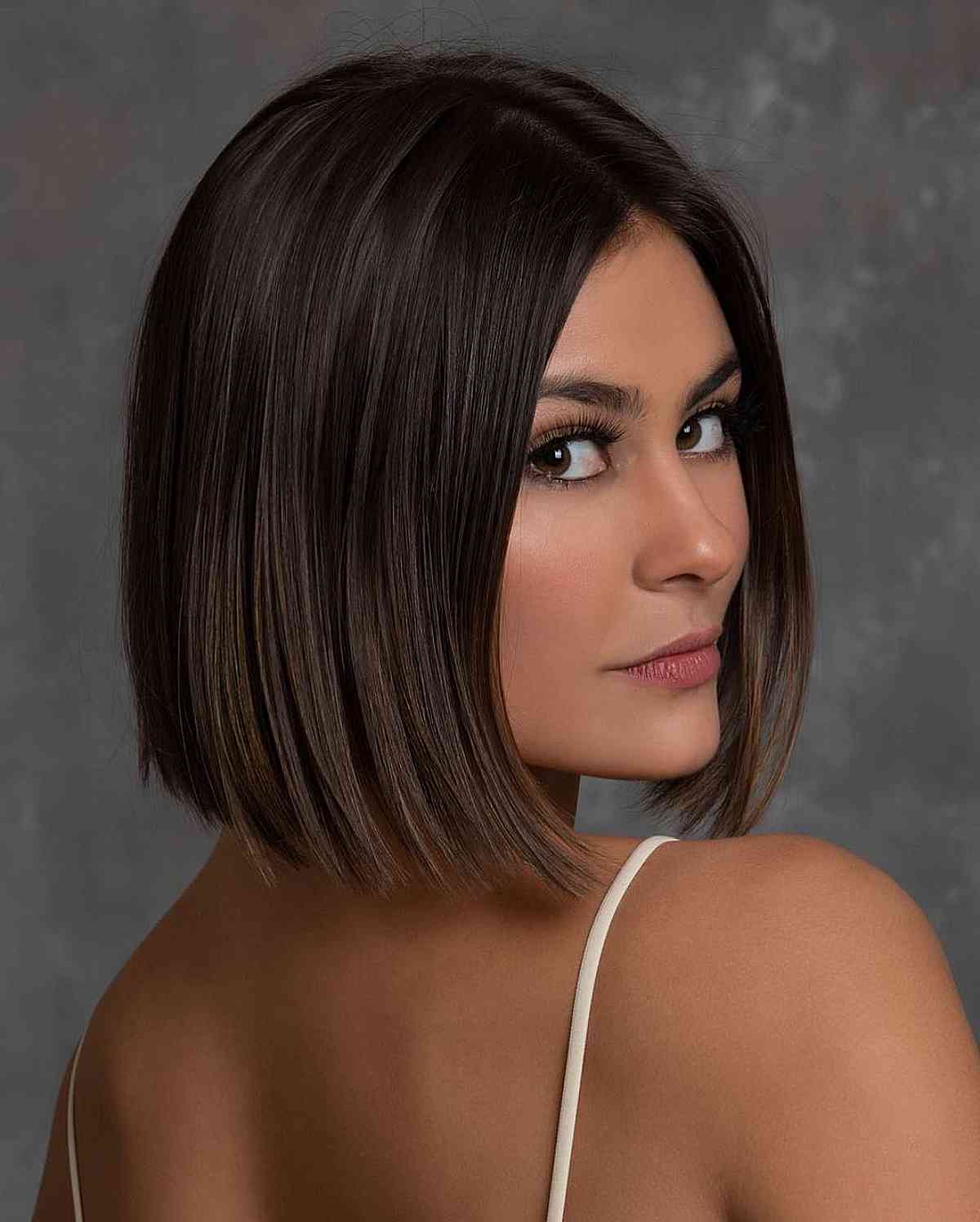 Chic Chin-Length Bob Cut for Fine Hair