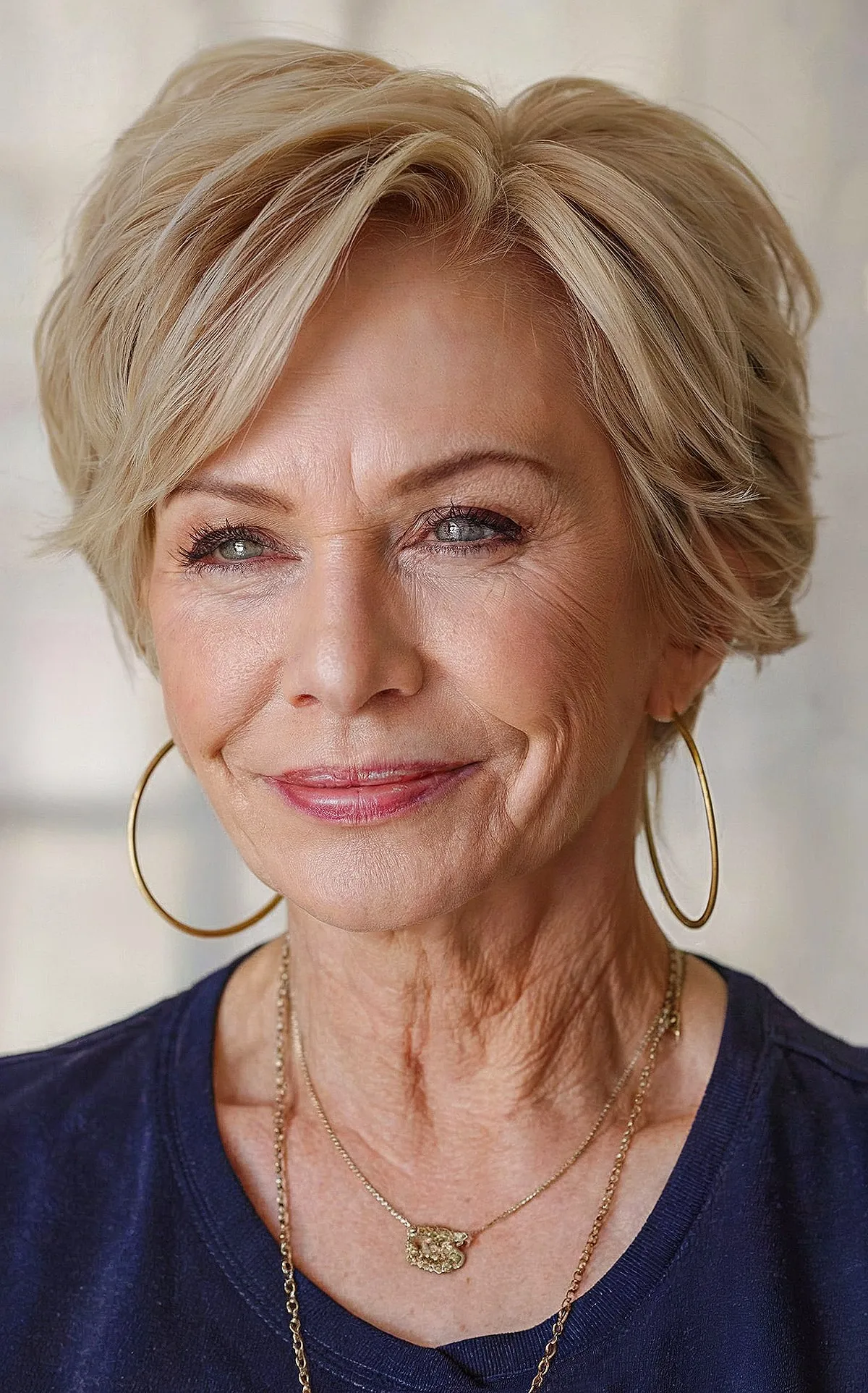 Chic Bob Cut with Layers for Women Over 60